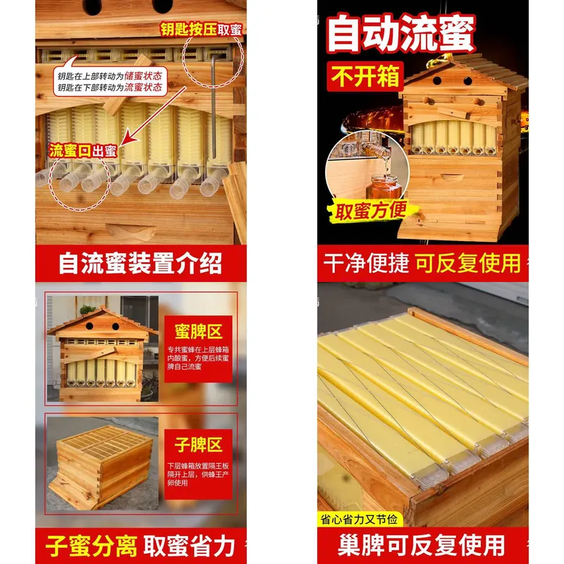 Beehive Frame Wax - Kit de Ferramentas para Apicultura: Caixa